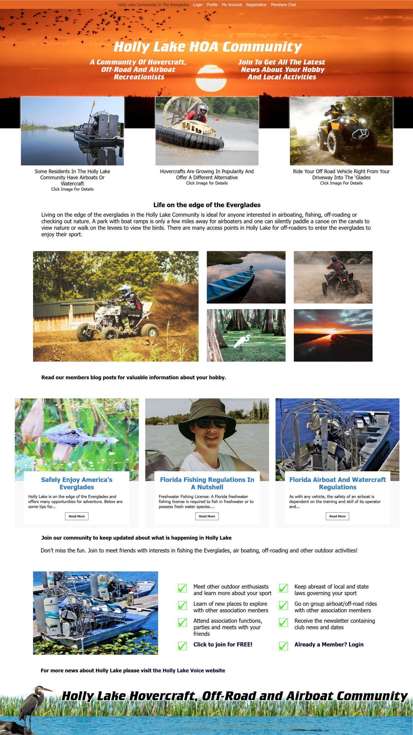 image of holly lake hoa site